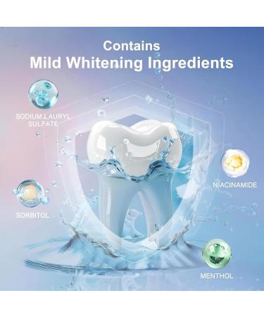 Niacinamide Whitening Toothpaste Kimralur Triple Whitening Intensive Niacinamides Toothpastes Fluoride-Free Formula is Suitable for Sensitive Teeth (1) - Buy Online on GoSupps.com