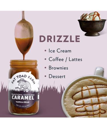 Fat Toad Farm Vanilla Bean Goats Milk Caramel Sauce - 8fl oz Jar (Pack of 1) - Buy Online on GoSupps.com