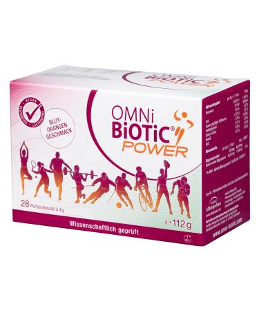 Omni Biotic Power |28 portions (112g) |6 bacterial strains |10 billion germs per daily dose |Powder |Vegan |For daily application |With bacteria for the intestinal flora |Blood orange taste - Buy Online on GoSupps.com