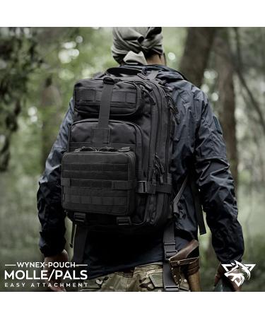 WYNEX Tactical Admin Molle Pouch - 1000D Nylon EDC Utility Bag, Waterproof Black - Buy Online on GoSupps.com
