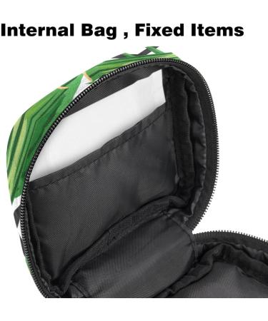 Shop Women's Binding-Up Bags | Green Tropical Plant Design & Portable Storage for Menstruation Needs - Perfect for School & Office - Buy Online on GoSupps.com