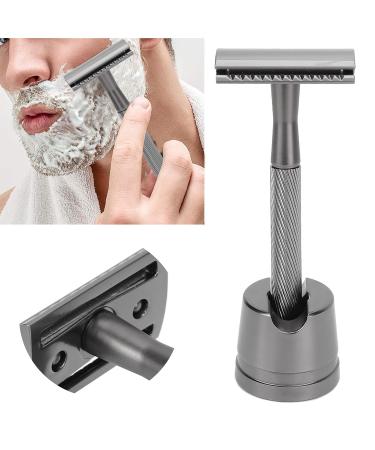 Men's Double-Layer Razor - Portable Hand-Shaved Knife for Travelers - Stylish Black Design - Buy Online on GoSupps.com