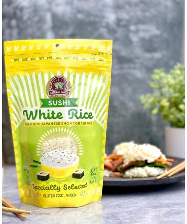 Premium Japanese White Sushi Rice, Kosher Certified - 16 oz (2-Pack) - Buy Online on GoSupps.com
