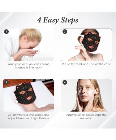 7-in-1 LED Facial Skin Care Mask | Red Light Therapy for Home Use | Black G1 - Illuminate Your Skin - Buy Online on GoSupps.com