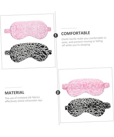 Shop Minkissy 2pcs Blackout Silk Weighted Eye Mask - Comfortable Unisex Sleeping Eyewear for Travel & Relaxation - Buy Online on GoSupps.com
