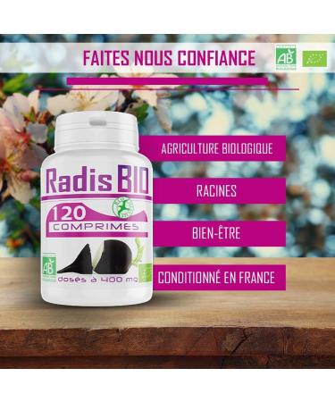 Organic Black Radish - 400 mg - 120 tablets - Buy Online on GoSupps.com