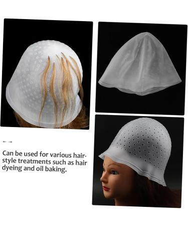 FRCOLOR Silicone Highlighter Cap Hairdressing Supplies Silicone Hair Dye Caps Dyeing Color Tool Hair Coloring Silicone Caps Hair Dyeing for Salon Hair Dyeing Coloring Hat Hair Coloring Cap 30.00X22.00X0.30CM - Buy Online on GoSupps.com