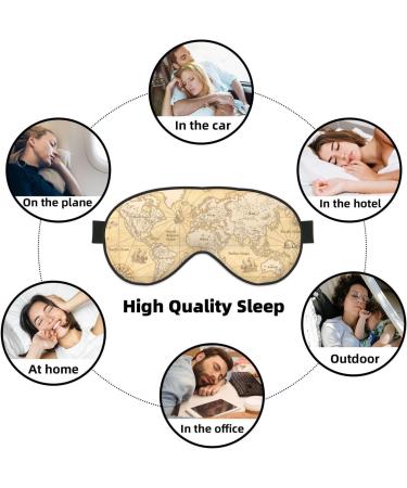 World Map Sleep Mask | Adjustable Double-Sided Eye Covers for Ultimate Comfort & Eye Care - Buy Online on GoSupps.com