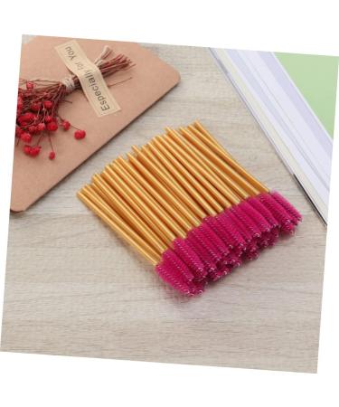 KALLORY 50 Pcs Colored Mascara Lash Bonder Mascara Black Eyelash Mascara Brush Eyelash Brush Stick Make up 50 Pcs Rose - Buy Online on GoSupps.com