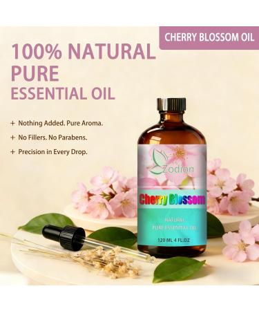 Cherry Blossom Essential Oil 4 Fl Oz and Chamomile Essential Oil 4 Fl Oz - Cherry Blossom & Chamomile Oil for Diffuser Aromatherapy Home Fragrance Skin & Hair Care DIY Candle & Soap Making Yoga - Buy Online on GoSupps.com