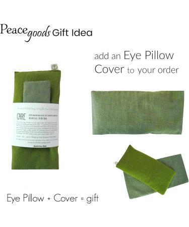 Peacegoods Unscented Eye Pillow - Flax Seed Weighted for Yoga & Meditation - Teal - Buy Online on GoSupps.com