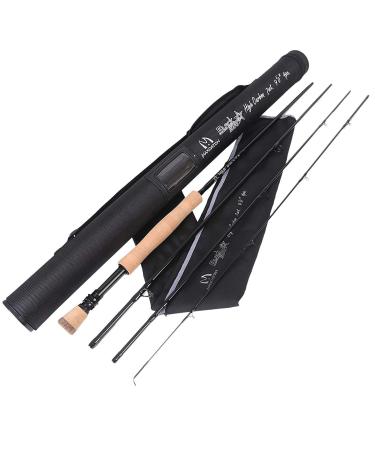 Maximcatch-Black star rod: IM10 carbon fiber pacbay minima guide rings anodized roll holder 4-part 4/5/6/8 wt black star 9 '6wt