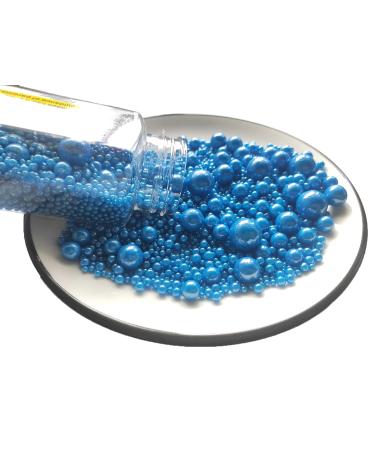 Royal Blue Sugar Pearls | Edible Sugar Sprinkles for Cakes Cupcakes & Cookies | Perfect for Weddings & Daily Desserts - Buy Online on GoSupps.com