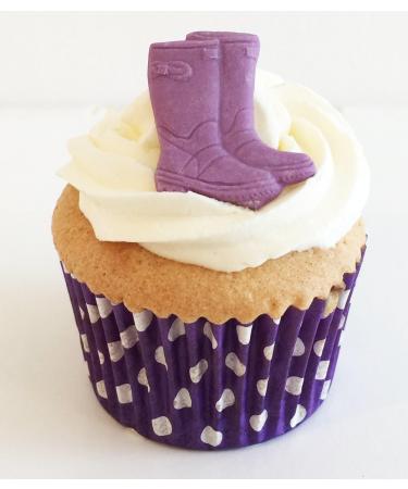 6 Fun & Vibrant Edible Sugar Wellies: Mixed Colours - Buy Online on GoSupps.com