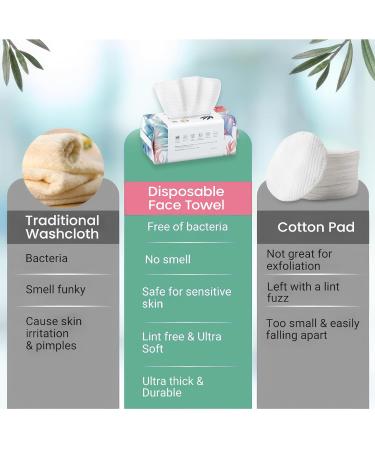 Biodegradable Facial Cleaning Towels - 480 Thick Lint-Free Towels for Sensitive Skin | Ourmed Life - Buy Online on GoSupps.com