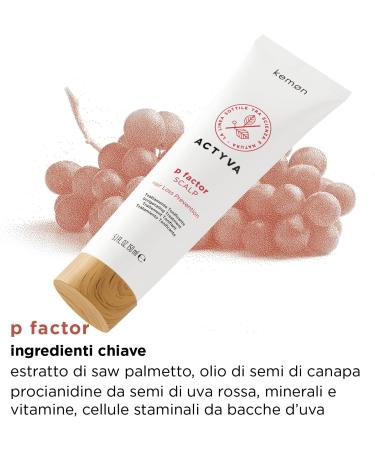 Kemon Actyva P Factor Scalp Soin capillaire r g n rant et apaisant l'huile d'amande et l'aloe vera 150 ml - Buy Online on GoSupps.com