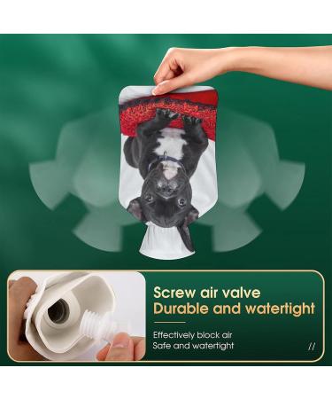 Buy Bulldog Hot Water Bottle with Plush Cover - Bed Warmer for Adults & Kids (26.5x15.3cm) - International Shipping - Buy Online on GoSupps.com