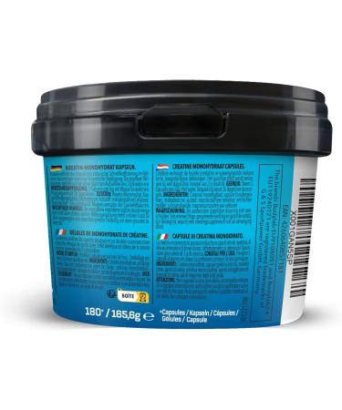 Buy BODYLAB24 Creatine Monohydrate 180 Capsules | High-Dose Energy & Strength | Pure Powder in Convenient Capsules - International Shipping Available - Buy Online on GoSupps.com