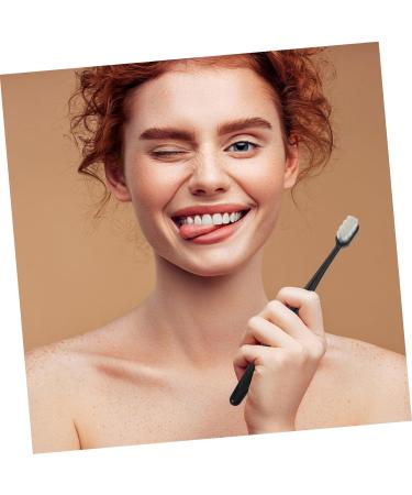 Iwowhero Portable Silk Toothbrush Set - 4 Soft Bristle Travel Toothbrushes for Sensitive Gums & Toddlers - Charcoal Absorption - Buy Online on GoSupps.com