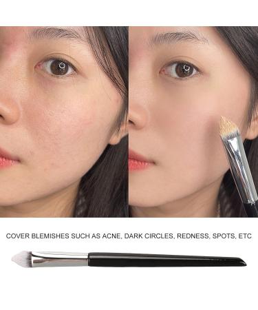 Soft Hair Triangular Head Concealer Brush | Professional Highlighter Makeup Brush for Women | Portable & Versatile Beauty Tool - Buy Online on GoSupps.com