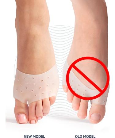 Metatarsal Pads Ball of Foot Cushions - Gel Forefoot Sleeves for Pain Relief - Men and Women - Buy Online on GoSupps.com