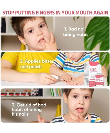 Bitter Nail Polish 0.5fl Oz Anti Nail Biting Polish Stop Biting Nails Clear Nail Varnish Thumb Sucking Stop Nail Biting Prevention Food Grade Safe Ingredients Easy Application - Buy Online on GoSupps.com