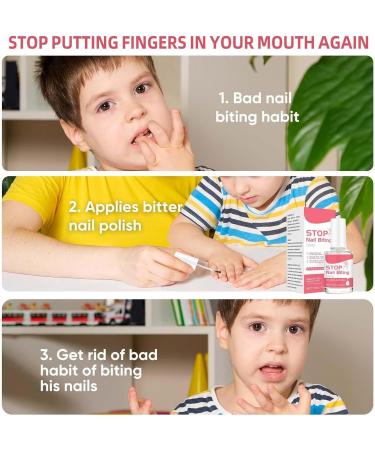 Nail Bite Prevention Varnish 15ml Anti Bite Nail Polish Nail Bite Cap Thumb Sucking Stop Safe Ingredient Nail Bite Cap - Buy Online on GoSupps.com