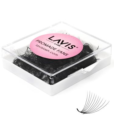 LAVISLASH 500 Promade Fans Eyelash Extension | Handmade Loose Volume Lash | Mutiple Options 3D-8D/10D/12D/14D/16D/18D/20D Fans | 0.03/0.05/0.07mm Thickness | C CC D Curl | 8 - 16mm Length | Long Lasting & Easy To Apply (...