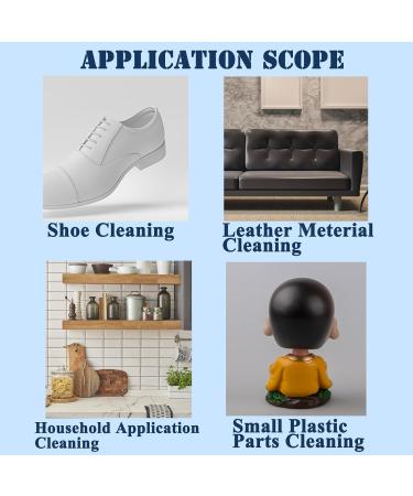 260g White Shoe Cleaning Cream with Sponge - Multifunctional Trainer Cleaner for Sneakers & Trainers - Whitener & Cleaner Paste for Shoes, Clothes, Sofa - Buy Online on GoSupps.com
