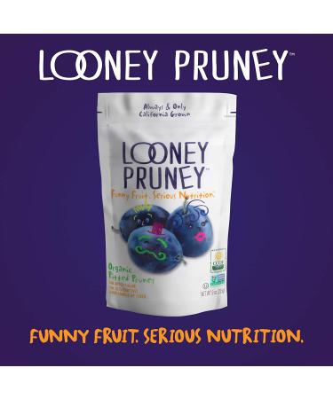 Looney Pruney Organic Pitted Dried Prunes - California-Grown, Kosher, No Added Sugar (6 pack, 9 oz each) - Buy Online on GoSupps.com