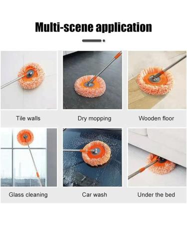 Intellect Mop 360 Rotatable Adjustable Cleaning Mop 2024 New Extendable Wall Cleaning Mop for Wall Ceiling Window - Buy Online on GoSupps.com