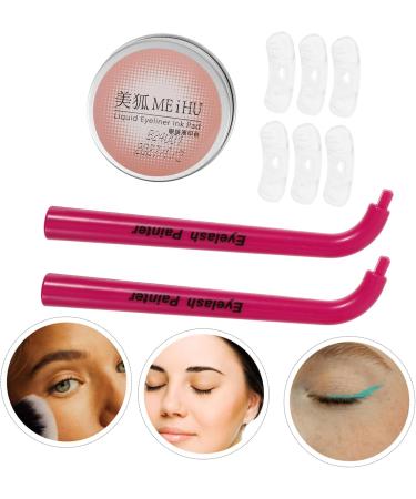FRCOLOR 1 Set Eye Makeup Aid Eyelash Stencils Eyelash Stamp Eye Makeup Tool Lower Eyeliner Stamp Tool Lash Stamp for Lower Lashes Reusable Eyelash Stencil Bottom Lashes Stamps 12.00X3.50X2.50CM - Buy Online on GoSupps.com