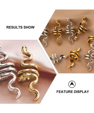 Buy Solustre Metal Dreadlocks Rings - Vintage Hair Tubes & Mushrooms | 9-Piece Set for DIY & Barber Salon - Buy Online on GoSupps.com