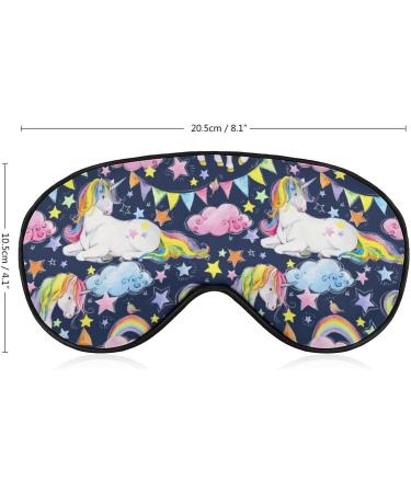 Watercolor Unicorn Sleep Mask - Adjustable Eye Cover for Sleeping and Travel - Block Light for Men and Women - Buy Online on GoSupps.com