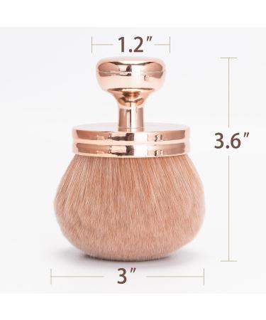 Extra Large Body Makeup Brush for Self Tanner Leg Makeup & Bronzer Suncreen Brush Applicator 3 inch Wide Kabuki Foundation Brush Oval Face Makeup Brush with Drawstring Bag (Rose Gold) - Buy Online on GoSupps.com