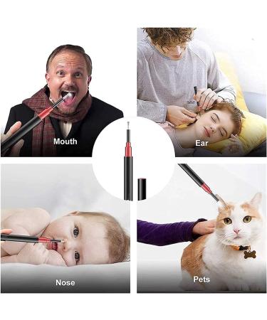 KouRy Ear Wax Removal Ear Cleaner Tool Wireless Earwax Remover Otoscope 1080P WiFi Camera Ear Scope Compatible with Phones Tablets for Adults Kids & Pets (Black) - Buy Online on GoSupps.com