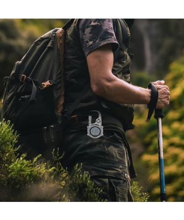 BESPORTBLE Mini Clip Microlight Watch Carabiner Fob Watch Backpacker Clip on Pocket Watch for Outdoor Sports Blue Dark Blue - Buy Online on GoSupps.com