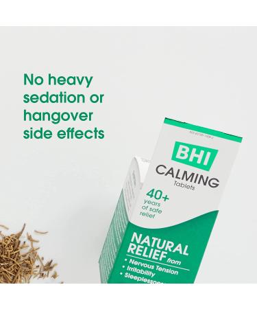 Calming Stress Relief Blend - 10 Natural Ingredients for Mood & Sleep | BHI - 100 Tablets - Buy Online on GoSupps.com