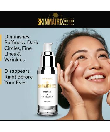 Puffy Eyes Treatment Serum with Hyaluronic Acid & Vitamin C - Anti Aging Under Eye Cream for Dark Circles, Fine Lines, Wrinkles & Bags - Instant Results - Buy Online on GoSupps.com