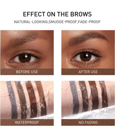  Fyearfly STAGENIUS 0.1 g Ultra-fine double-ended eyebrow pencil fine smooth long-lasting waterproof natural-looking (triangle tip T02 dark brown) - Buy Online on GoSupps.com