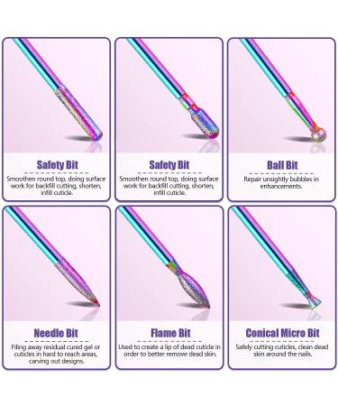 ENGERWALL 11pcs Tungsten Carbide Nail Drill Bits Set - Electric Nail File & Ceramic Acrylic Gel Kit for Home Salon Manicure Pedicure - Buy Online on GoSupps.com