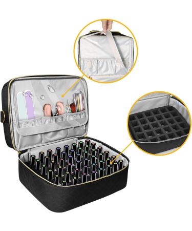  G n rique Gel polish organizer nail polish organizer bag nail kit bag the double-layer nail polish organizer bag contains 60 bottles and a UV nail lamp - Buy Online on GoSupps.com