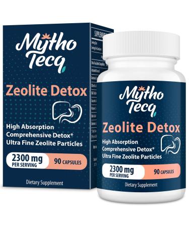 69 000 MG Zeolite Detox Activated Charcoal Liver Cleanse and Detox Full Body Detox Cleanse Fast Detox Natural Toxins Remove Milk Thistle Extract and Bentonite Clay for Heavy Metal Detox-90 Caps 90 Count (Pack of 1)