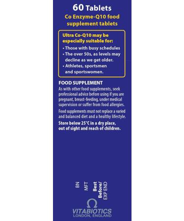 Buy Ultra Co Q10 Tablets - 60 Tablets | Boost Energy & Support Heart Health - International Shipping Available - Buy Online on GoSupps.com