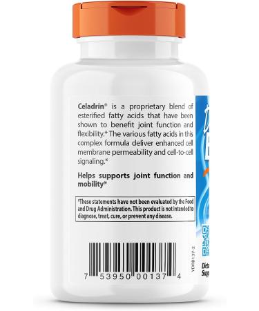 Doctor's Best Celadrin 500mg Joint Support 90 Caps - Non-GMO, Gluten-Free - Buy Online on GoSupps.com