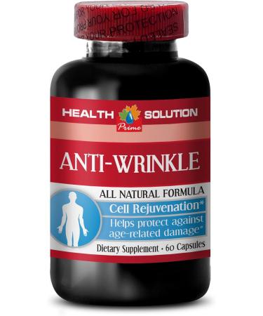 Vitamin E Collagen - Anti-Wrinkle Complex | Natural Anti-Aging Formula for Skin | 60 Capsules - Buy Online on GoSupps.com