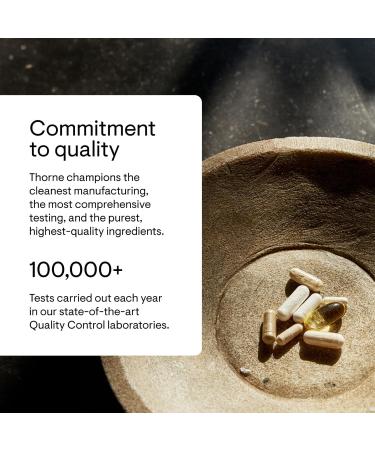 THORNE - Ginseng Plus - Supports Focus Cognition Memory & Resilience to Stress* - with Korean Red Ginseng Lion's Mane & Greek Mountain Tea - Soy Gluten & Dairy Free - 60 Capsules - Buy Online on GoSupps.com