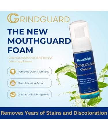 BleachBright Mouth Guard Cleaner Foam - Perfect for Invisalign Candid Byte Sports Guards & Teeth Whitening - Aligner & Night Guard Foaming Solution - Buy Online on GoSupps.com