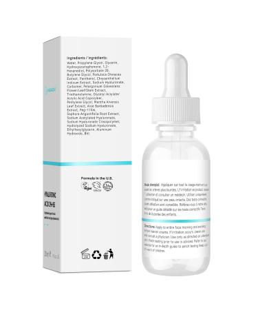 Hyaluronic Acid 2% + B5 Hydration Support Formula Hyaluronic Acid Serum For Face - Large 30ml/1oz 1 Fl Oz (Pack of 1) - Buy Online on GoSupps.com