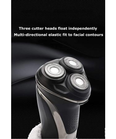 Premium Waterproof Electric Shaver for Men - Cordless Rechargeable Rotary Razor with Pop-up Trimmer (Blue) - Ideal for Wet & Dry Use - Buy Online on GoSupps.com